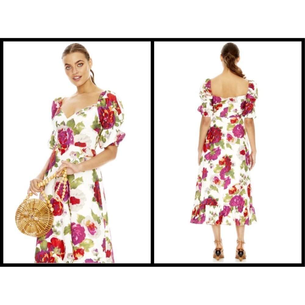 💕TALULAH💕 Beyond Midi Dress Twilight Bloom Print Small